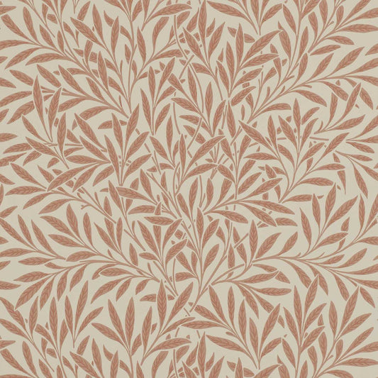 MORRIS & CO Willow Wallpaper Leaves , Trees Russet  Surflex-Printed Wallpaper - DM6P210381