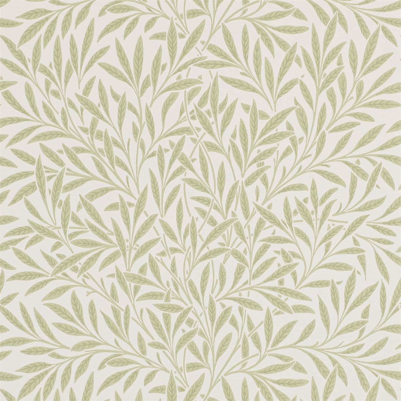 MORRIS & CO Willow Wallpaper Leaves , Trees Olive  Surflex-Printed Wallpaper - DM6P210383