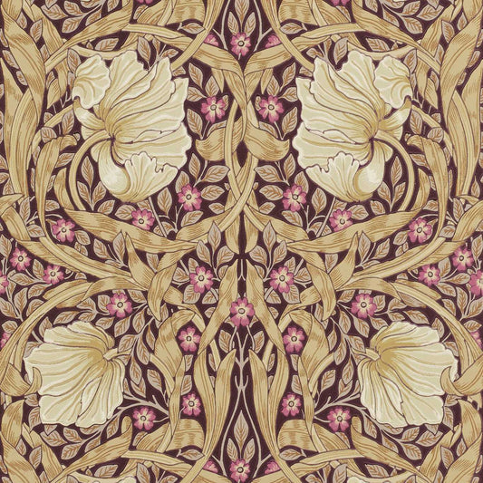 MORRIS & CO Pimpernel Wallpaper Contemporary, Floral Fig,Sisal  Surflex-Printed Wallpaper - DM6P210390