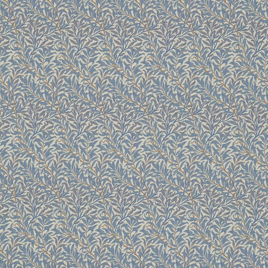 MORRIS & CO Willow Bough Fabric Leaves , Trees Mineral,Woad   - DM6W230291