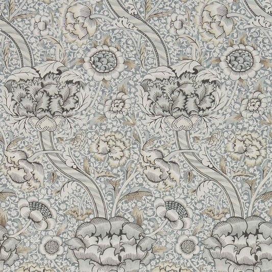 MORRIS & CO Wandle Wallpaper Classic Floral Grey,Stone  Gravure - Wide Width Printed Wallpaper - DMA4216423