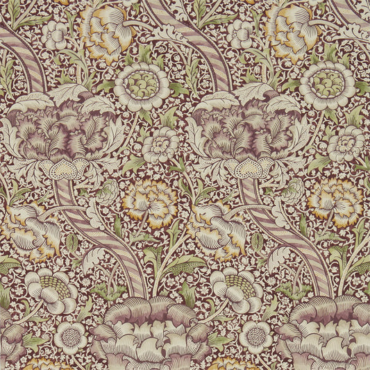 MORRIS & CO Wandle Wallpaper Classic Floral Wine,Saffron  Gravure - Wide Width Printed Wallpaper - DMA4216424