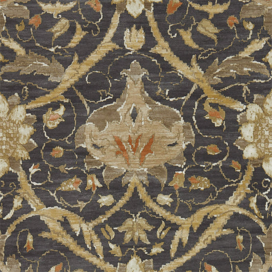 MORRIS & CO Montreal Wallpaper Classic Floral Charcoal,Bronze  Gravure Printed Wallpaper - DMA4216431