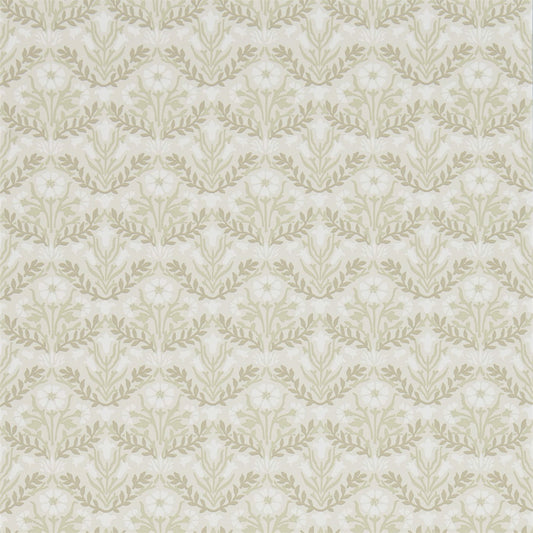 MORRIS & CO Morris Bellflowers  Wallpaper Classic Floral Manilla,Olive  Flexo-Printed Wallpaper - DMA4216434