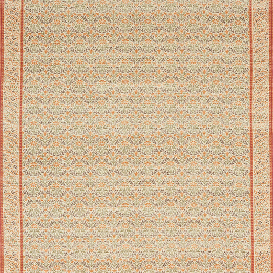 MORRIS & CO Morris Bellflowers Fabric Classic Floral Saffron,Olive   - DMA4226402
