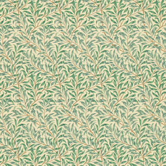 MORRIS & CO Willow Bough Minor Wallpaper Leaves , Trees Light Green  Flexo-Printed Wallpaper - DMC1W2101