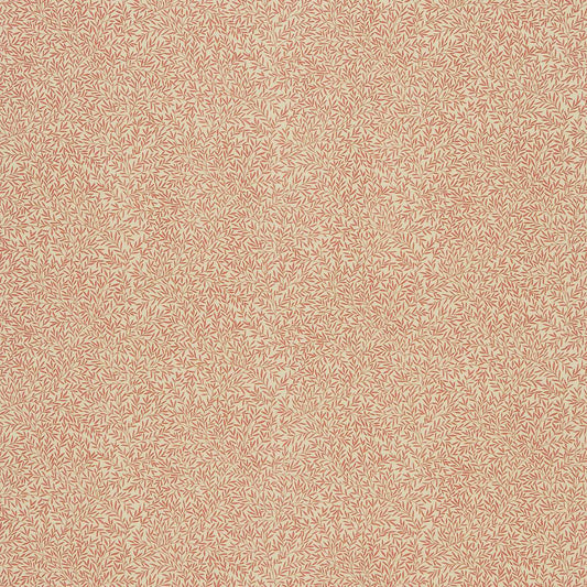 MORRIS & CO Lily Leaf Fabric Leaves , Trees Red   - DMCOLI202