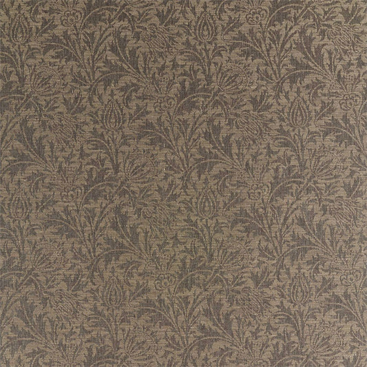 MORRIS & CO Thistle Weave Fabric Leaves , Trees Flint   - DMLF236842