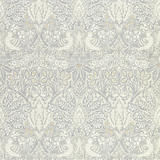MORRIS & CO Pure Dove & Rose  Wallpaper Birds Cloud Grey  Gravure - Wide Width Printed Wallpaper - DMPN216520