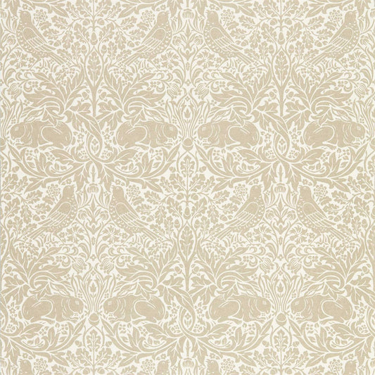 MORRIS & CO Pure Brer Rabbit  Wallpaper Animals Linen  Rotary Wide Width Printed Wallpaper - DMPN216531