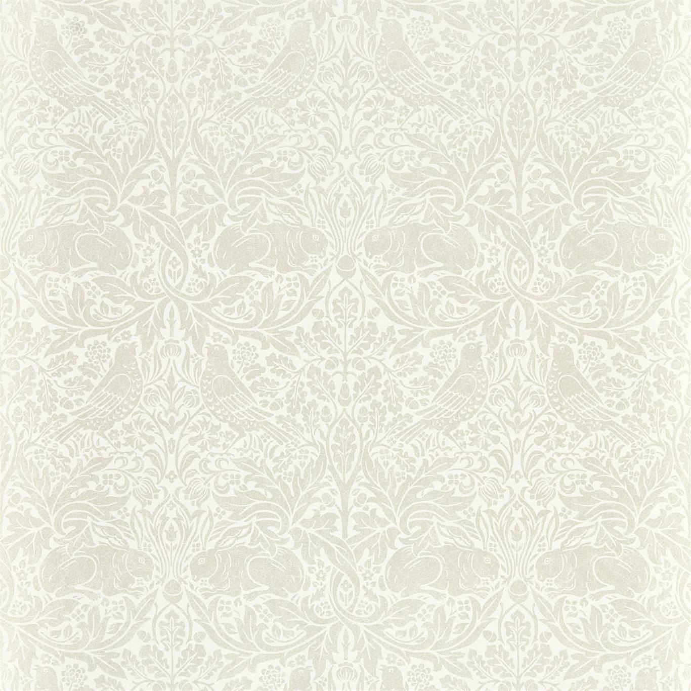MORRIS & CO Pure Brer Rabbit  Wallpaper Animals White Clover  Rotary Wide Width Printed Wallpaper - DMPN216534