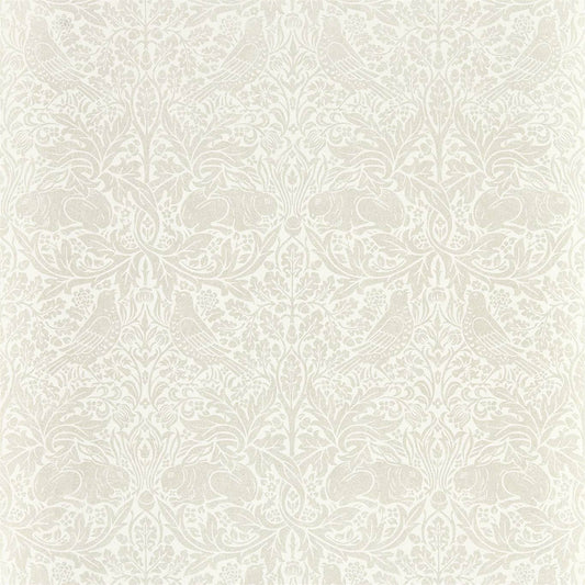 MORRIS & CO Pure Brer Rabbit  Wallpaper Animals White Clover  Rotary Wide Width Printed Wallpaper - DMPN216534