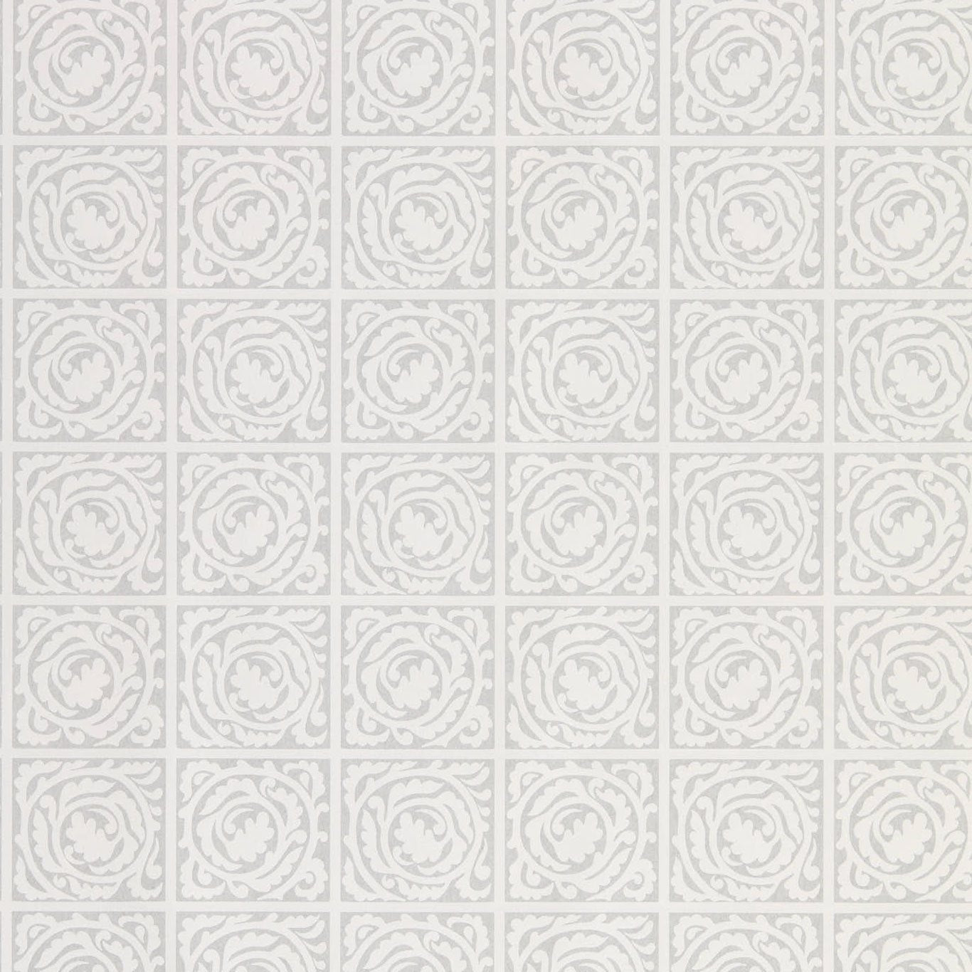 MORRIS & CO Pure Scroll  Wallpaper Other Lightish Grey  Rotary Wide Width Printed Wallpaper - DMPN216544