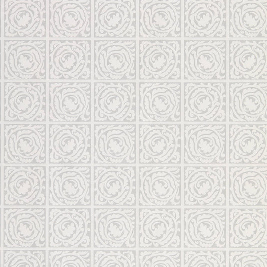 MORRIS & CO Pure Scroll  Wallpaper Other Lightish Grey  Rotary Wide Width Printed Wallpaper - DMPN216544