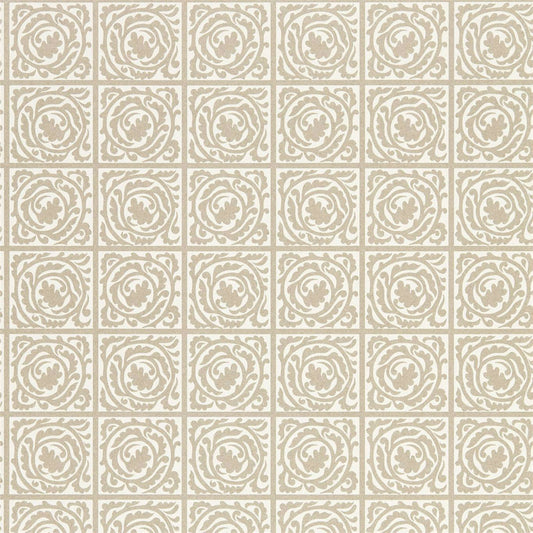 MORRIS & CO Pure Scroll  Wallpaper Other Gilver  Rotary Wide Width Printed Wallpaper - DMPN216546