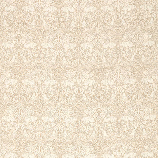 MORRIS & CO Pure Brer Rabbit Print  Fabric Animals Flax   - DMPN226477