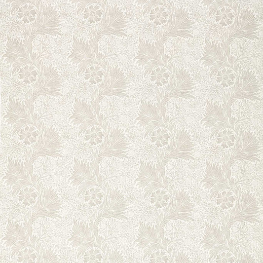 MORRIS & CO Pure Marigold Print  Fabric Classic Floral Lightish Grey   - DMPN226483