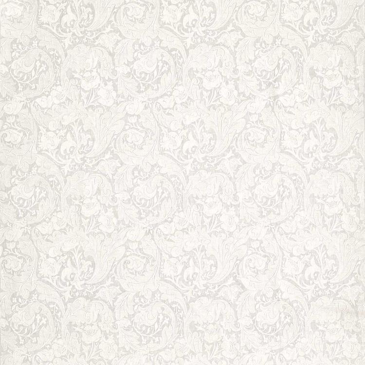MORRIS & CO Pure Bachelors Button Embroidery  Fabric Classic Floral Grey Blue   - DMPN236615