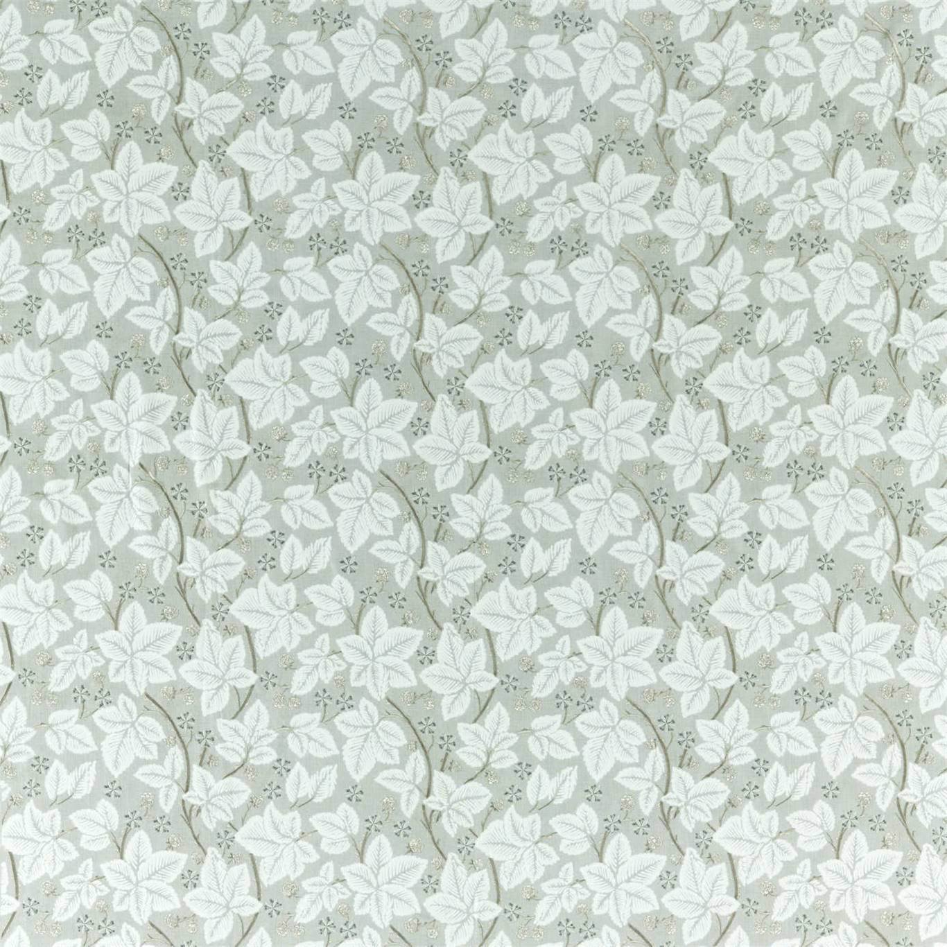 MORRIS & CO Pure Bramble Embroidery  Fabric Leaves , Trees Lightish Grey   - DMPN236622