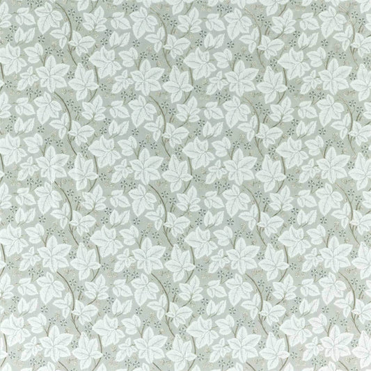 MORRIS & CO Pure Bramble Embroidery  Fabric Leaves , Trees Lightish Grey   - DMPN236622