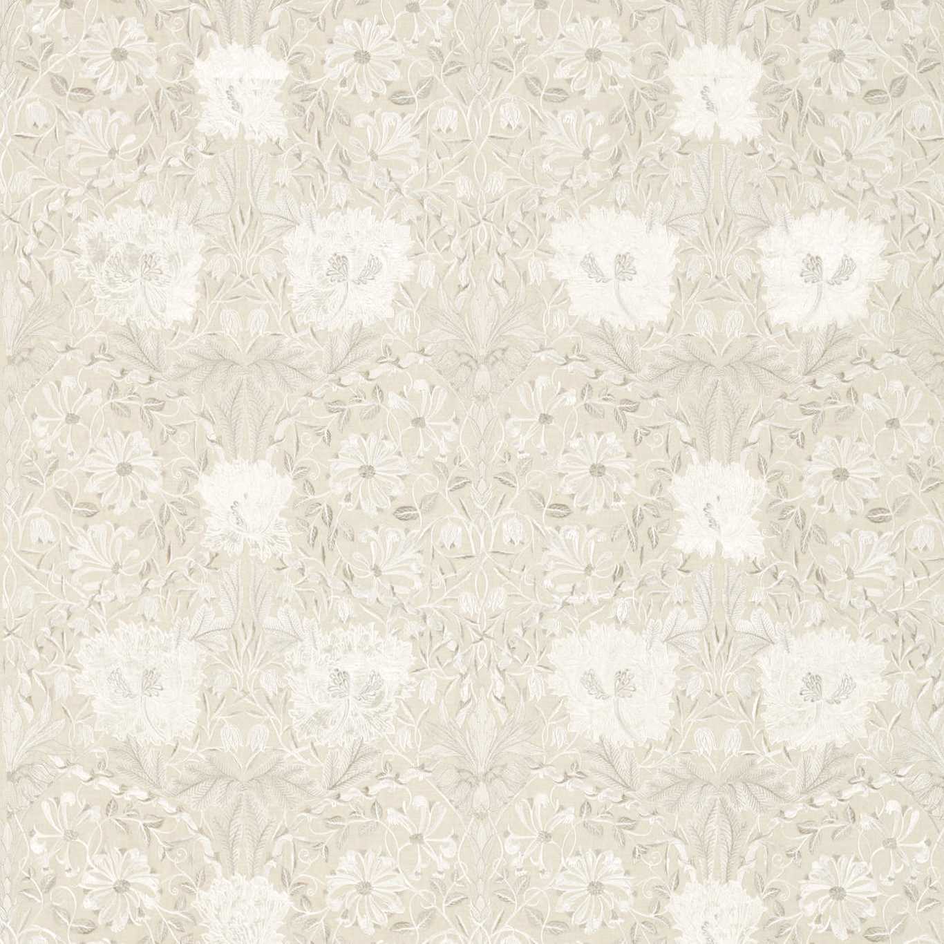 MORRIS & CO Pure Honeysuckle & Tulip Embroidery Fabric Classic Floral Linen   - DMPN236633