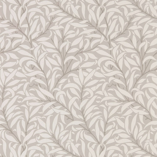 MORRIS & CO Pure Willow Bough Wallpaper Leaves , Trees Dove,Ivory  Rotary Printed Wallpaper - DMPU216025