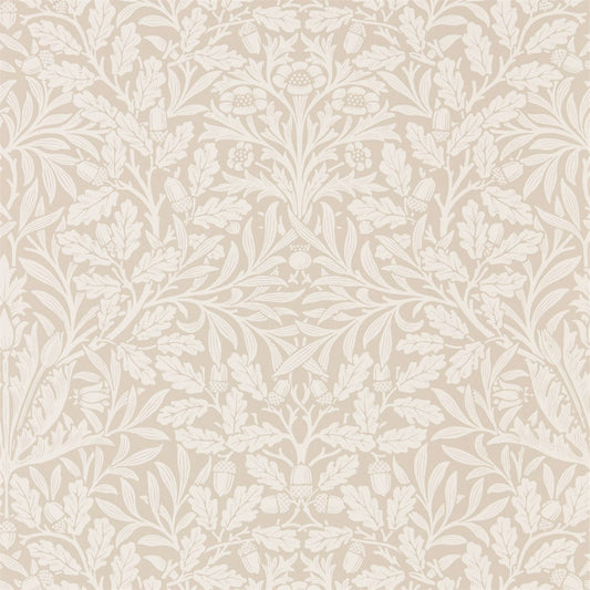 MORRIS & CO Pure Net Ceiling Wallpaper Classic Floral Linen,Ecru  Rotary Printed Wallpaper - DMPU216040