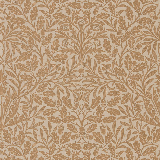 MORRIS & CO Pure Net Ceiling Wallpaper Classic Floral Gilver,Copper  Rotary Printed Wallpaper - DMPU216041