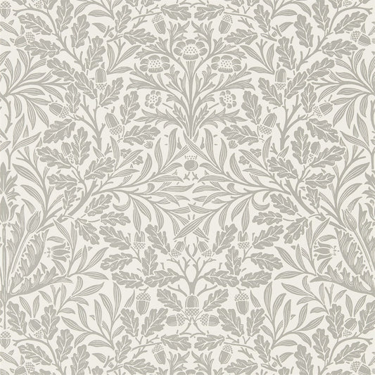 MORRIS & CO Pure Net Ceiling Wallpaper Classic Floral Ecru,Pewter  Rotary Printed Wallpaper - DMPU216042