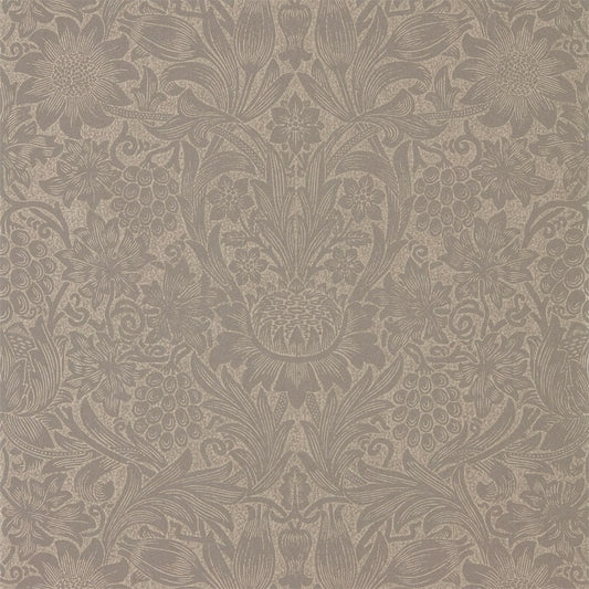 MORRIS & CO Pure Sunflower Wallpaper Classic Floral Mole,Gold  Gravure Printed Wallpaper - DMPU216045