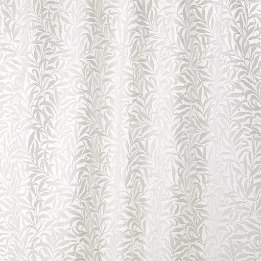 MORRIS & CO Pure Willow Boughs Embroidery  Fabric Leaves , Trees Paper White   - DMPU236065