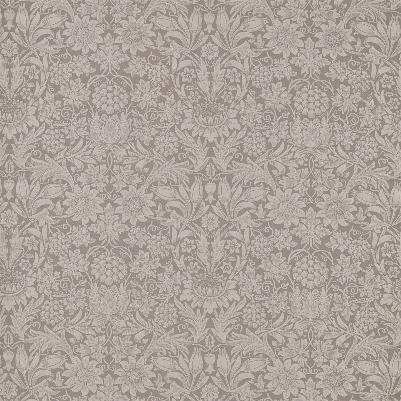 MORRIS & CO Pure Sunflower  Fabric Classic Floral Mole   - DMPU236168