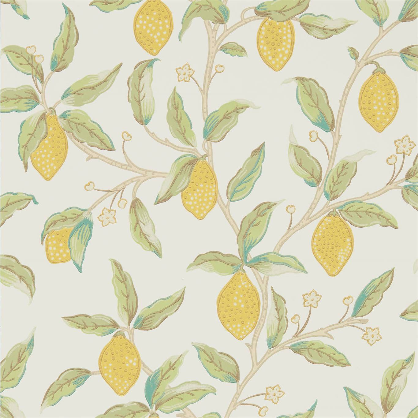 MORRIS & CO Lemon Tree Wallpaper Leaves , Trees Bay Leaf  Surflex-Printed Wallpaper - DMSW216672