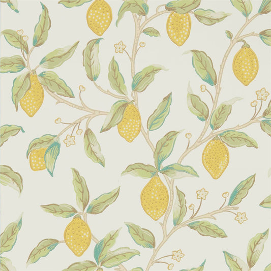 MORRIS & CO Lemon Tree Wallpaper Leaves , Trees Bay Leaf  Surflex-Printed Wallpaper - DMSW216672