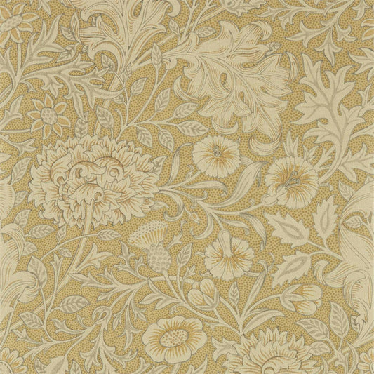 MORRIS & CO Double Bough Wallpaper Classic Floral Antique Gold  Gravure Printed Wallpaper - DMSW216681
