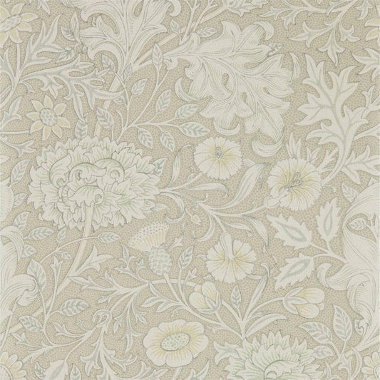 MORRIS & CO Double Bough Wallpaper Classic Floral Pewter  Gravure Printed Wallpaper - DMSW216684
