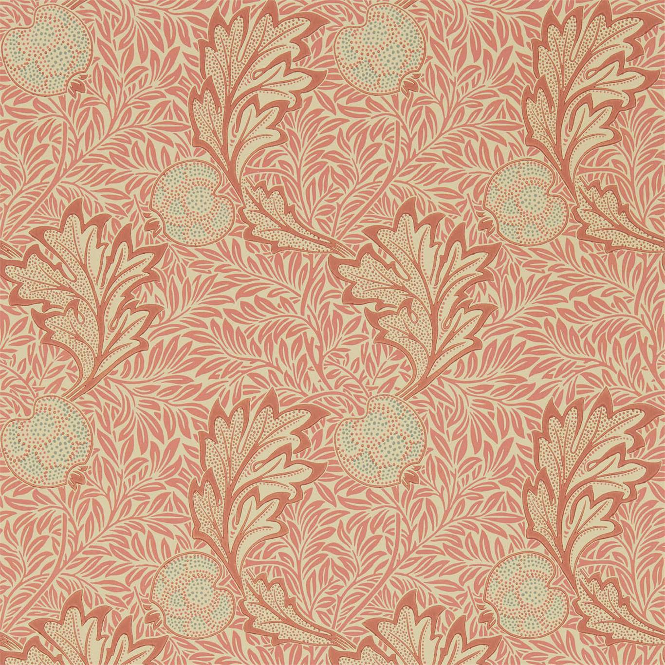 MORRIS & CO Apple Wallpaper Classic Floral Rust Gold  Surflex-Printed Wallpaper - DMSW216688