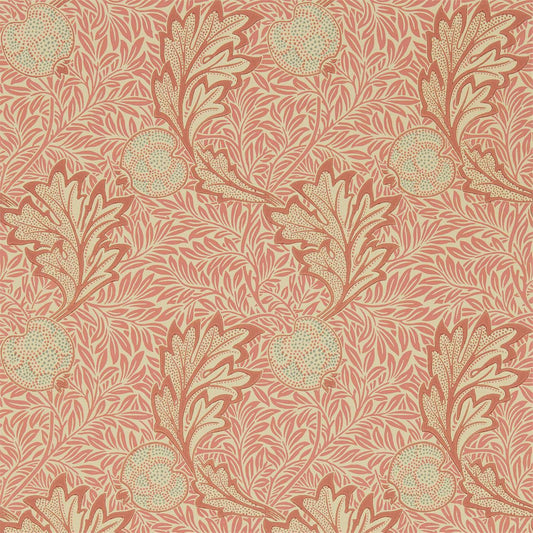 MORRIS & CO Apple Wallpaper Classic Floral Rust Gold  Surflex-Printed Wallpaper - DMSW216688