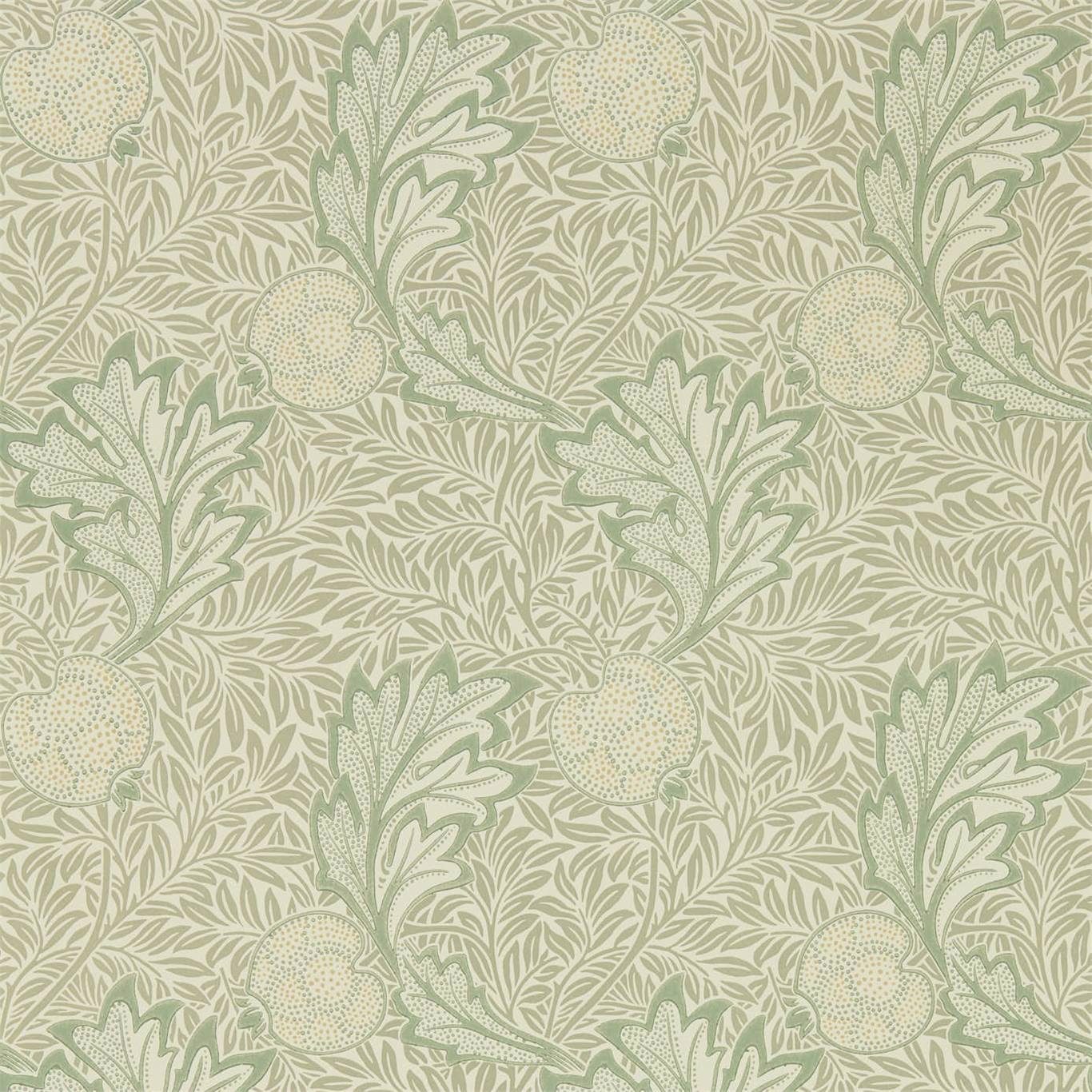 MORRIS & CO Apple Wallpaper Classic Floral Bay Leaf  Surflex-Printed Wallpaper - DMSW216689