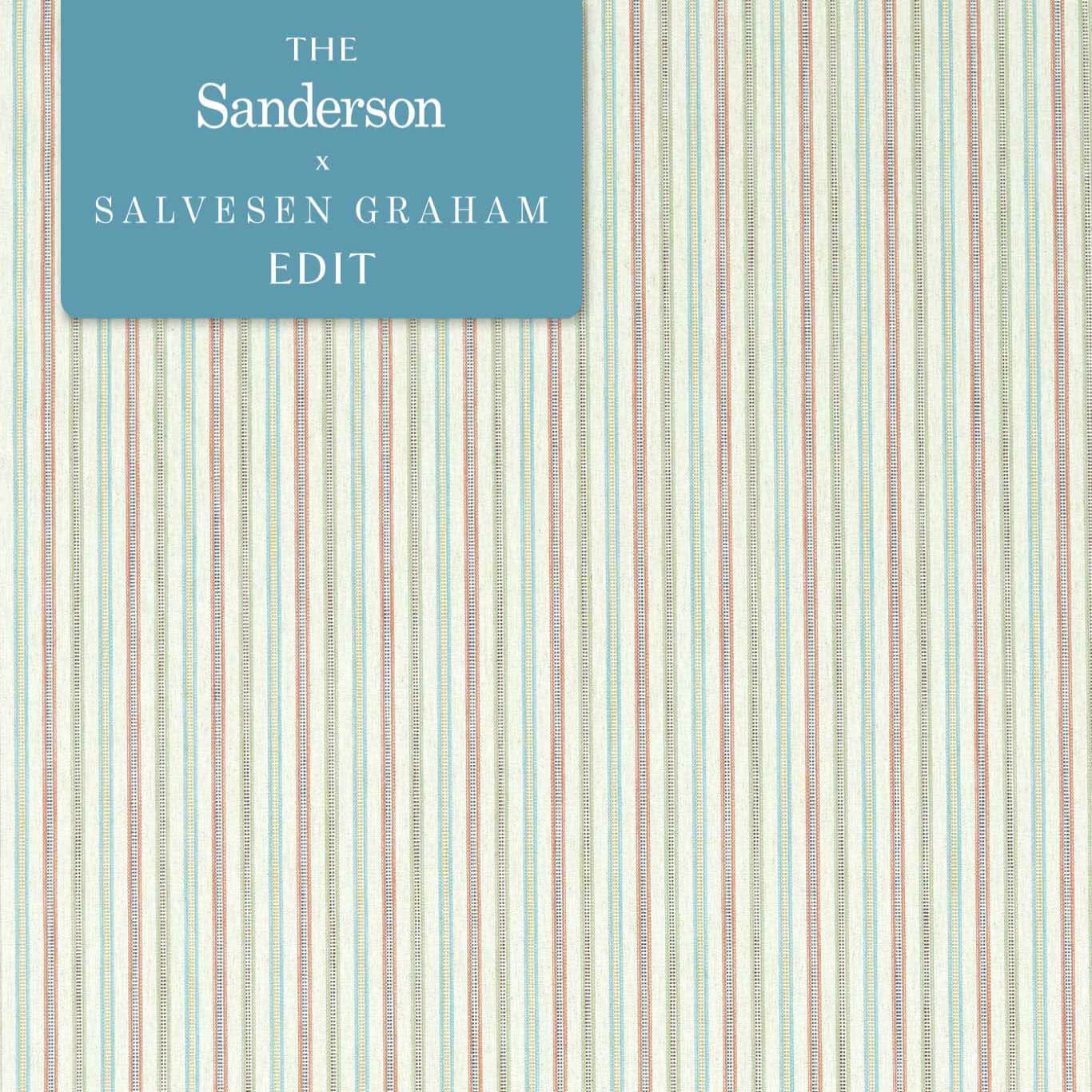 SANDERSON Melford Stripe Fabric Stripes Multi   - DMWC237210
