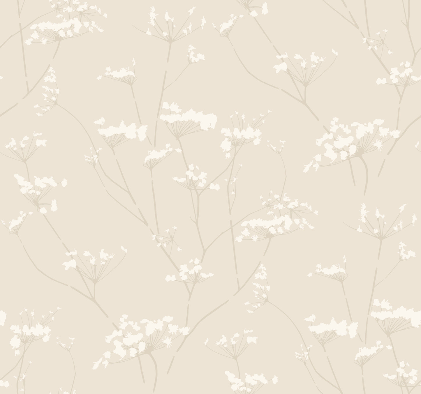 York Wallcoverings Best Sellers Enchanted Cream Wallpaper  Botanical Whites and Off-Whites   - DN3708