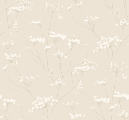 York Wallcoverings Best Sellers Enchanted Cream Wallpaper  Botanical Whites and Off-Whites   - DN3708