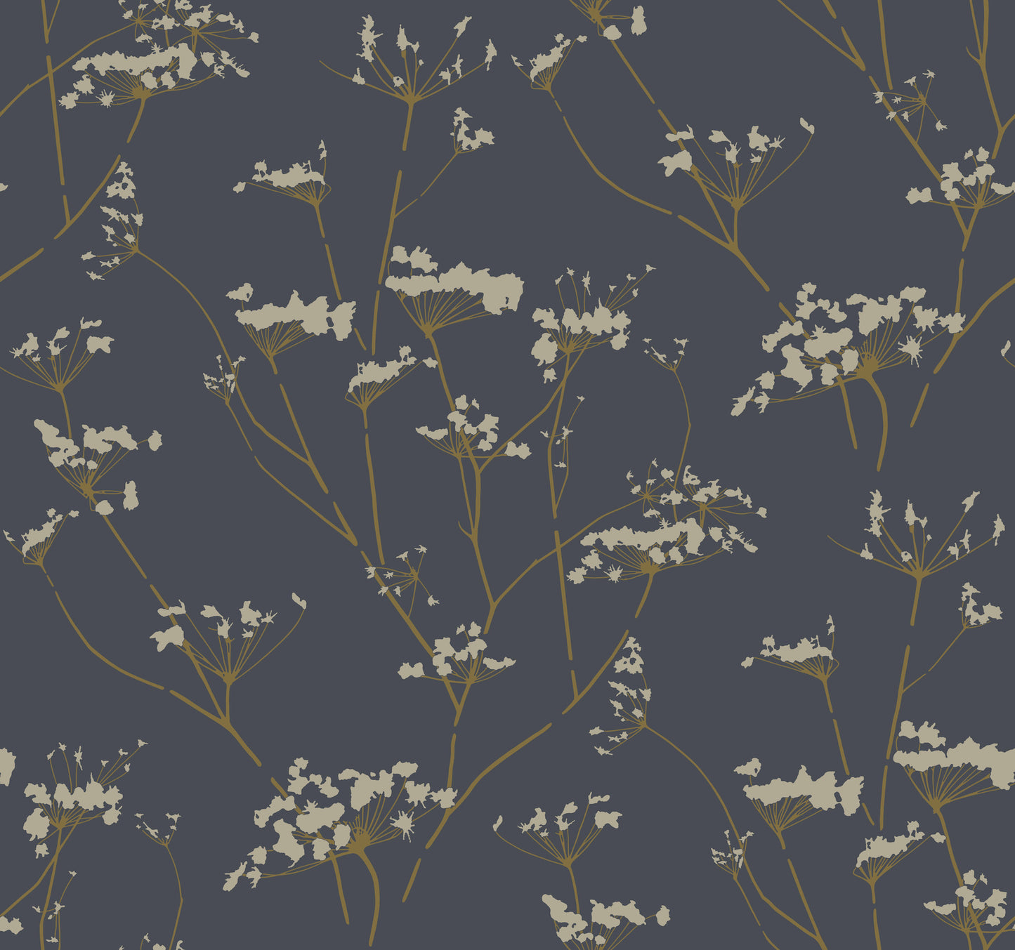 York Wallcoverings Best Sellers Enchanted Blue Wallpaper  Botanical Blues   - DN3709