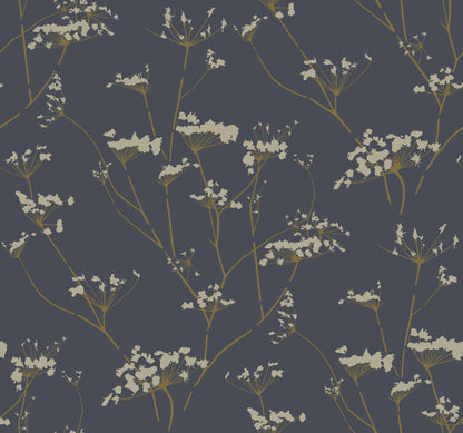 York Wallcoverings Best Sellers Enchanted Blue Wallpaper  Botanical Blues   - DN3709