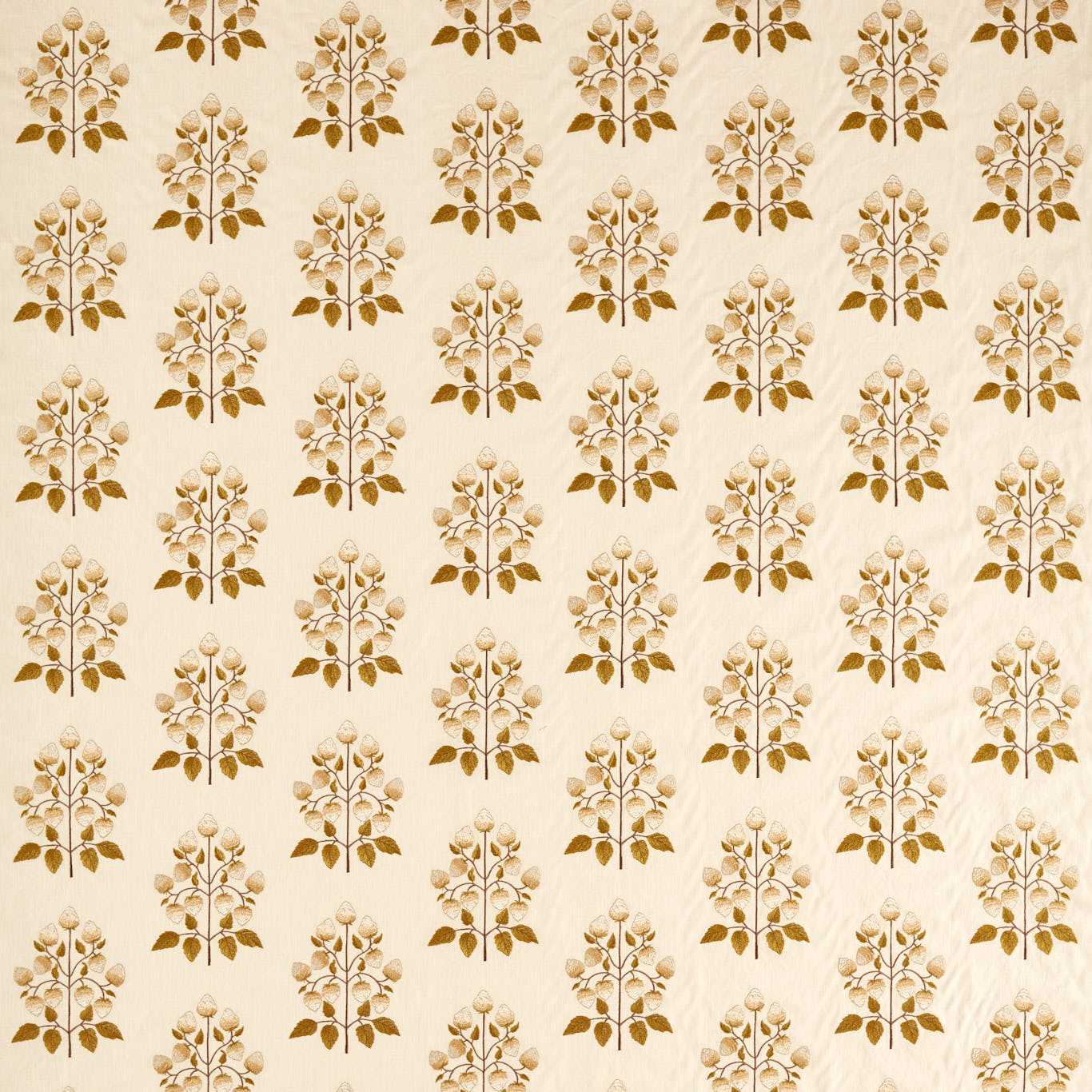 SANDERSON Goldings Hops Weave  Lichen,White Blossom   - DNAT237791