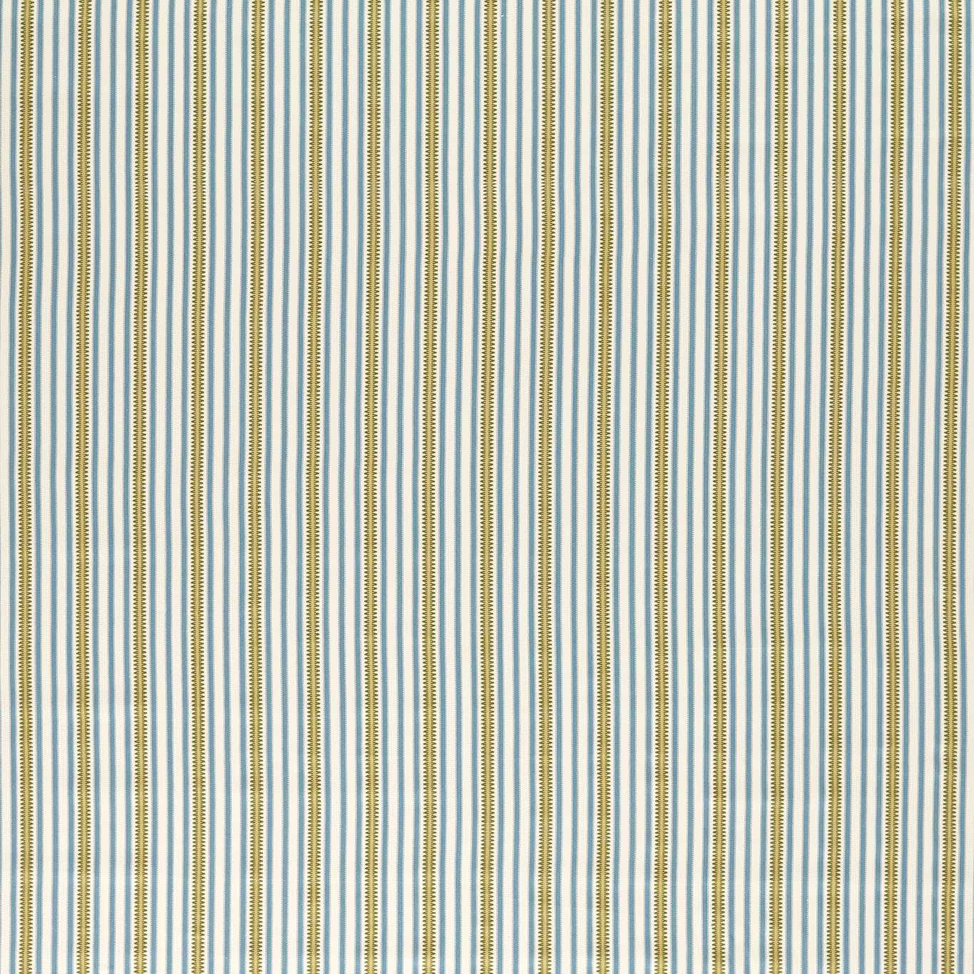 SANDERSON Barneby Stripe Weave  Woad,Olive   - DNAT237808