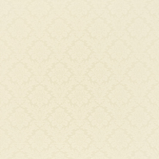 SANDERSON Lymington Damask Fabric Damasks Cream   - DNLMLD303