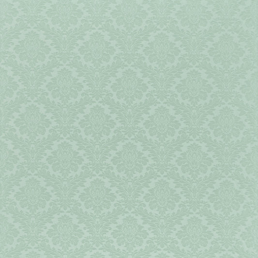 SANDERSON Lymington Damask Fabric Damasks Slate Blue   - DNLMLD320