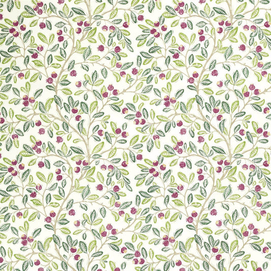 SANDERSON Wild Berries Fabric Leaves , Trees Fern,Mulberry   - DNTF226743