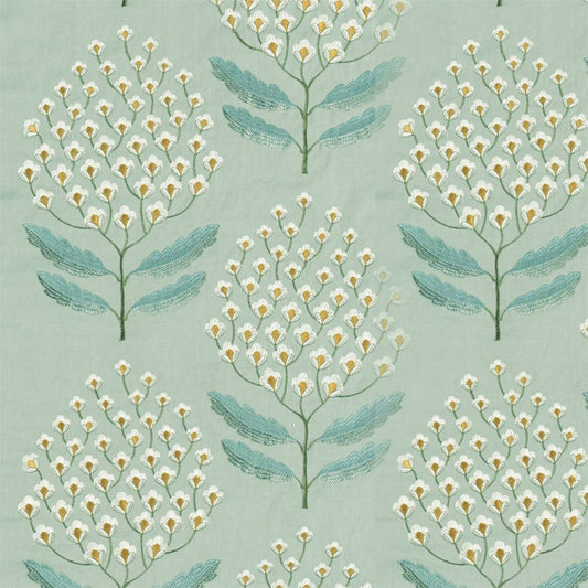SANDERSON Bellis Fabric Contemporary, Floral Blue Clay   - DNTF237114